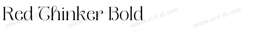 Red Thinker Bold字体转换